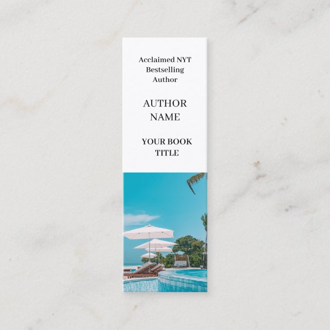 Bok Launch | Författare Mini-kampanjdesign Mini Visitkort (Framsida)