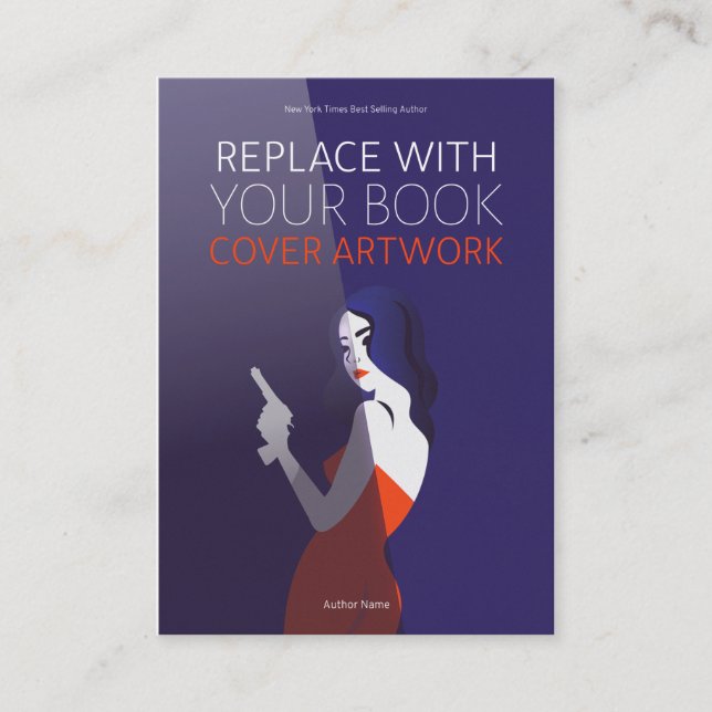 Bok Launch | Författarskydd för teckningar Visitkort (Framsida)