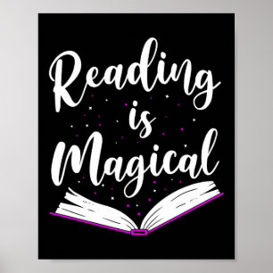 Bok litteraturläsning är magisk poster