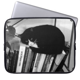 Bok-Loving Cat Laptop Fodral
