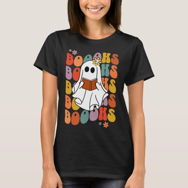 Bok Loving Ghost T Shirt (Framsida)