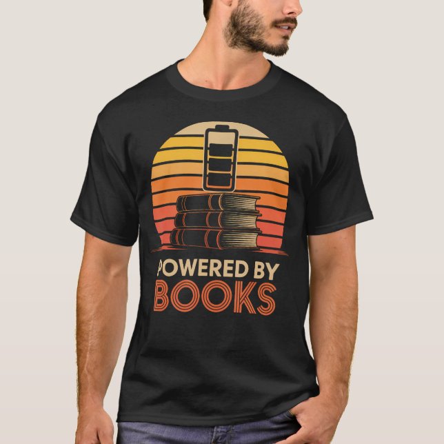 Bok med batteriladdning t shirt (Framsida)