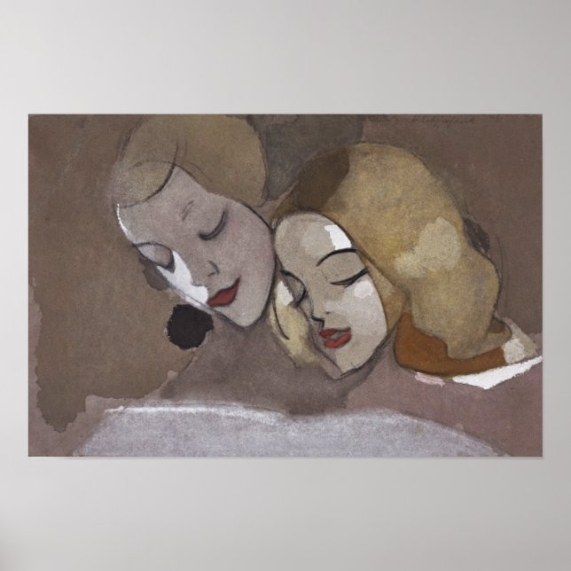 Bok med bild, Helene Schjerfbeck Modern konst Poster (Framsidan)