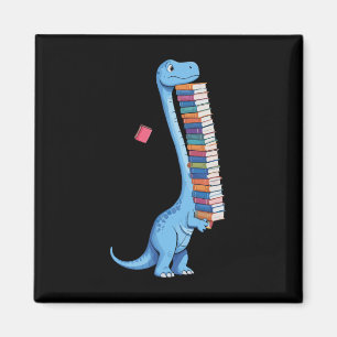 Bok med Dinosaur Reading Dino Magnet