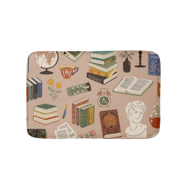 Bok mönster badrumsmatta (Framsidan)