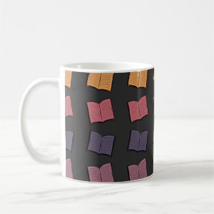 Bok mönster kaffemugg