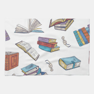 Bok mönster kökshandduk