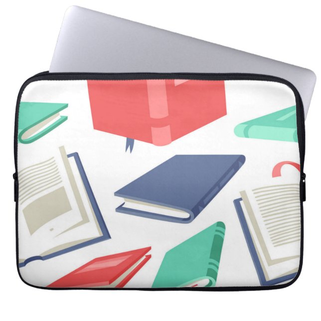 Bok mönster laptop fodral (Framsidan)