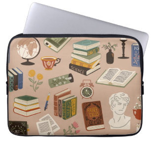 Bok mönster laptop fodral