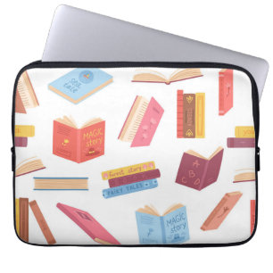 Bok mönster laptop fodral