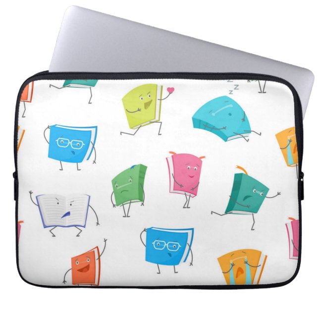 Bok mönster laptop fodral (Framsidan)