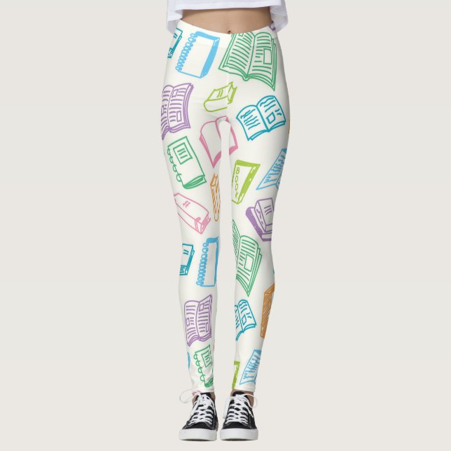 Bok mönster leggings (Framsida)