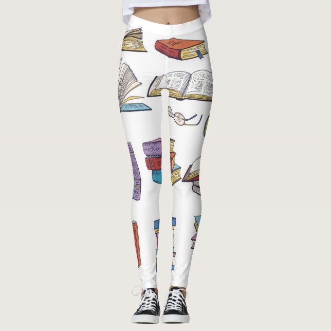 Bok mönster leggings (Framsida)