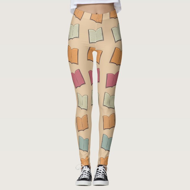 Bok mönster leggings (Framsida)