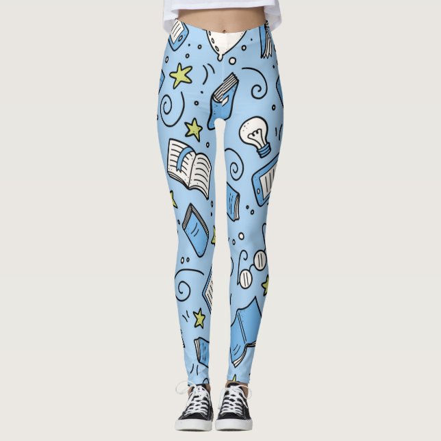 Bok mönster leggings (Framsida)
