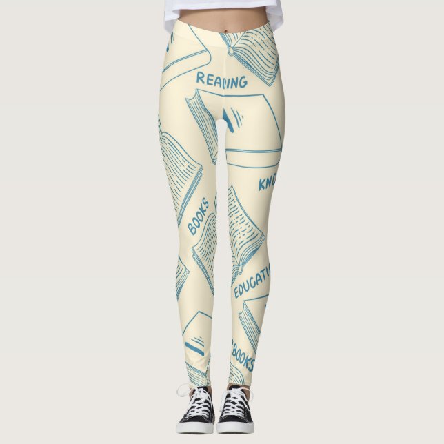 Bok mönster leggings (Framsida)
