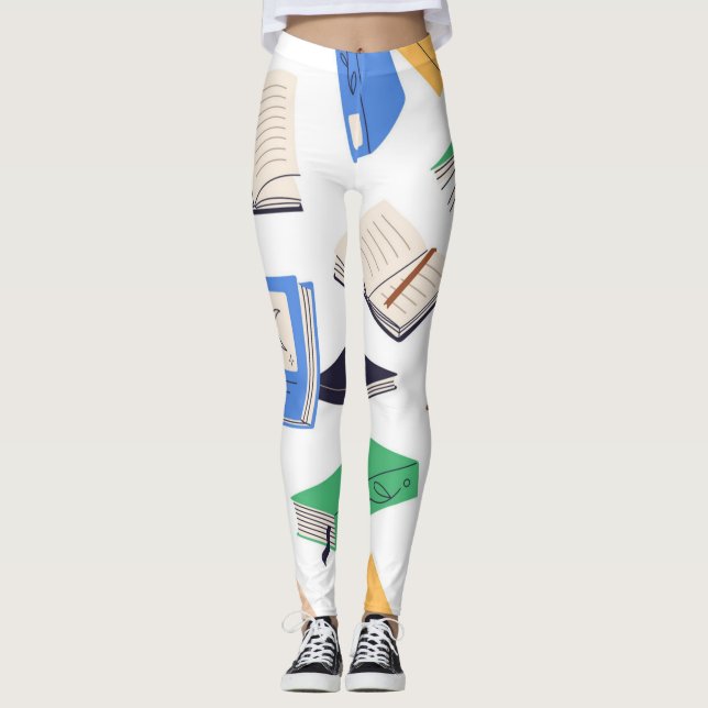 Bok mönster leggings (Framsida)