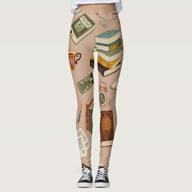 Bok mönster leggings (Framsida)