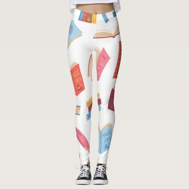 Bok mönster leggings (Framsida)