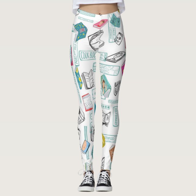 Bok mönster leggings (Framsida)