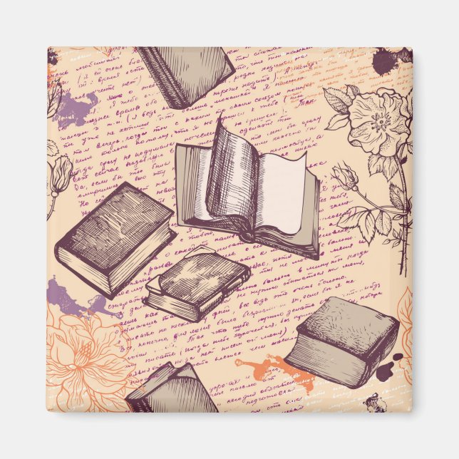 Bok mönster magnet (Framsidan)