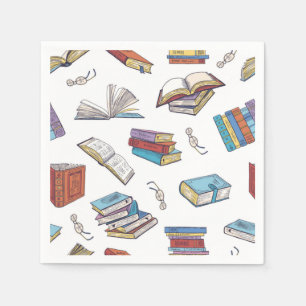 Bok mönster pappersservett