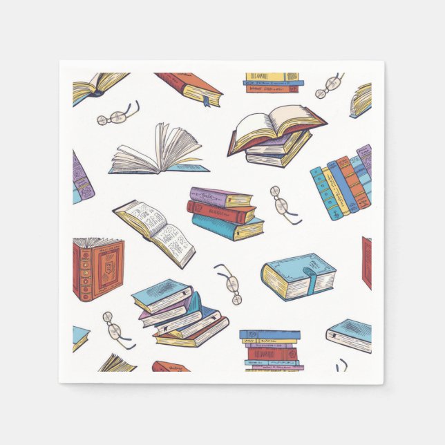 Bok mönster pappersservett (Framsidan)