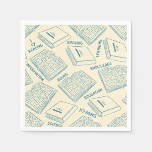 Bok mönster pappersservett