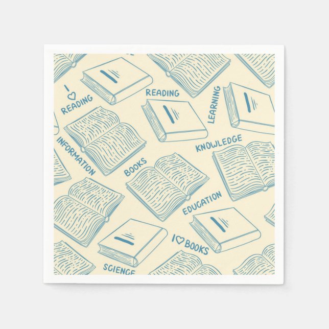 Bok mönster pappersservett (Framsidan)