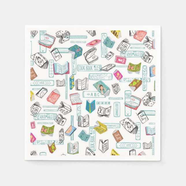 Bok mönster pappersservett (Framsidan)