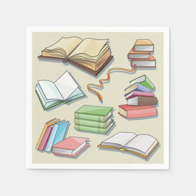 Bok mönster pappersservett (Framsidan)