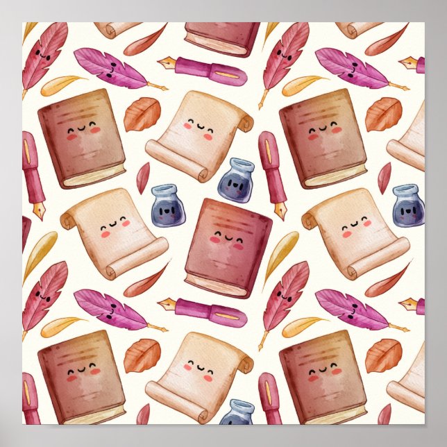 Bok mönster poster (Framsidan)