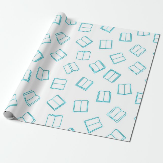 Bok mönster presentpapper (Utrullad)