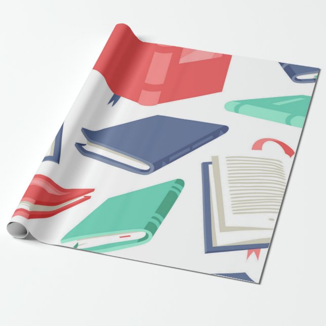 Bok mönster presentpapper (Utrullad)