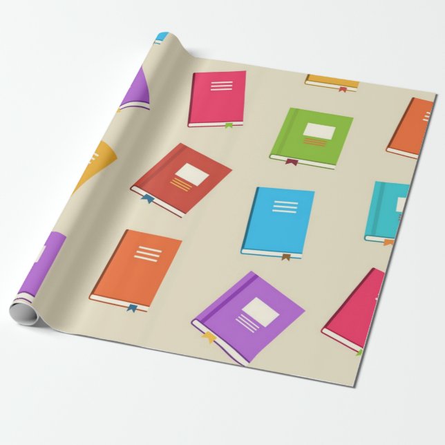 Bok mönster presentpapper (Utrullad)