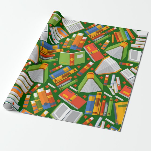 Bok mönster presentpapper (Utrullad)