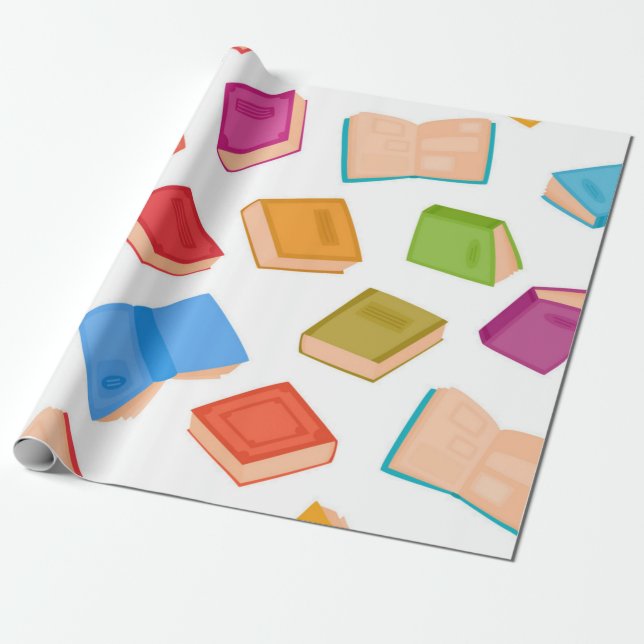 Bok mönster presentpapper (Utrullad)
