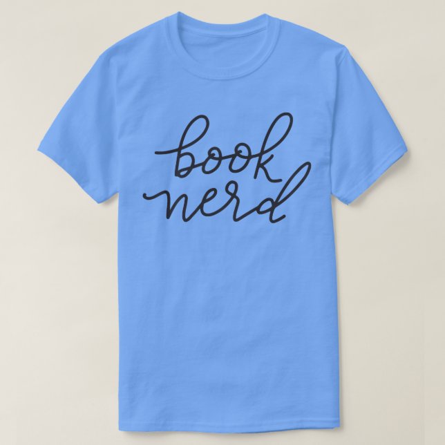 Bok Nerd Blk T Shirt (Design framsida)