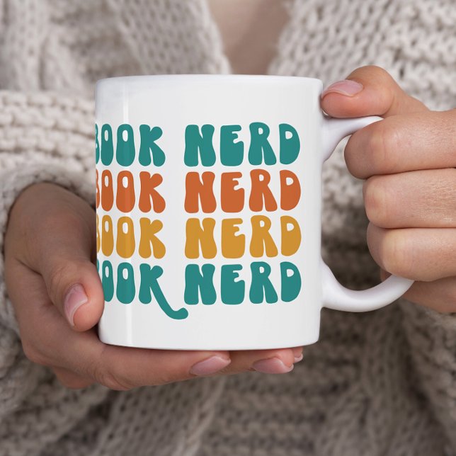 Bok Nerd Bok Älskare Gift Kaffemugg (book nerd, book lover, literature major, love to read)