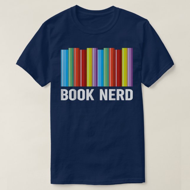 Bok Nerd Bokar Älskare Bookworm BookaholReader G T Shirt (Design framsida)
