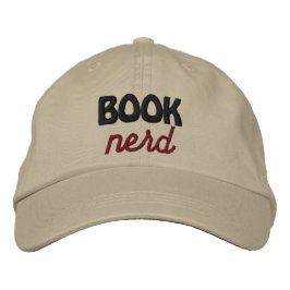 Bok Nerd Embroized Hat Broderad Keps