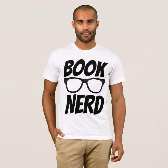 BOK NERD T-shirts (Hel framsida)