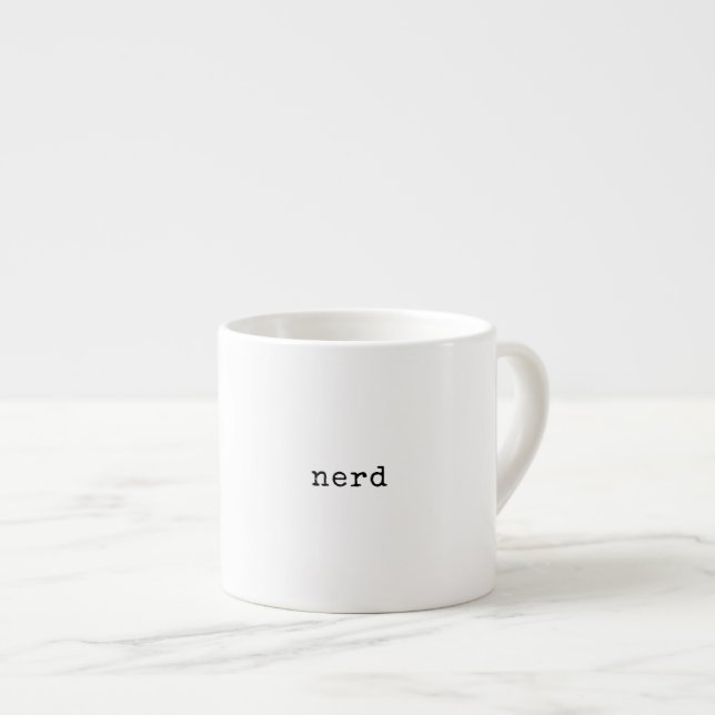 Bok nörd Minimalistisk bokmask Espressomugg (Framsida höger)
