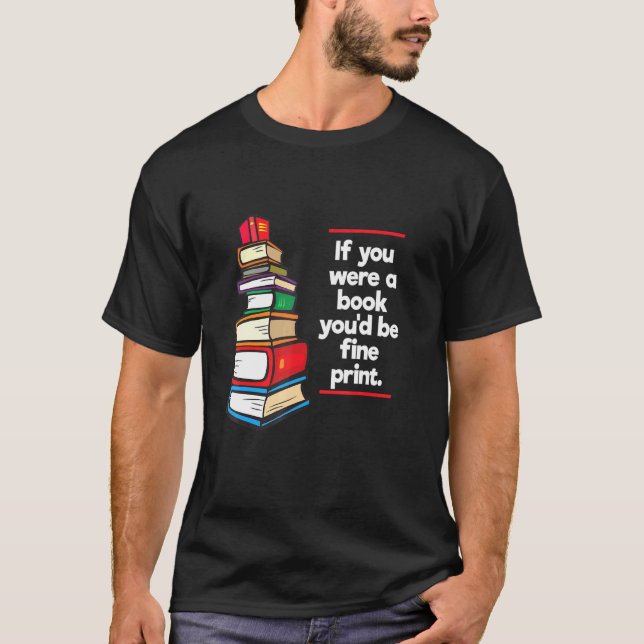 Bok Novel Reading Quote Selling T Shirt (Framsida)
