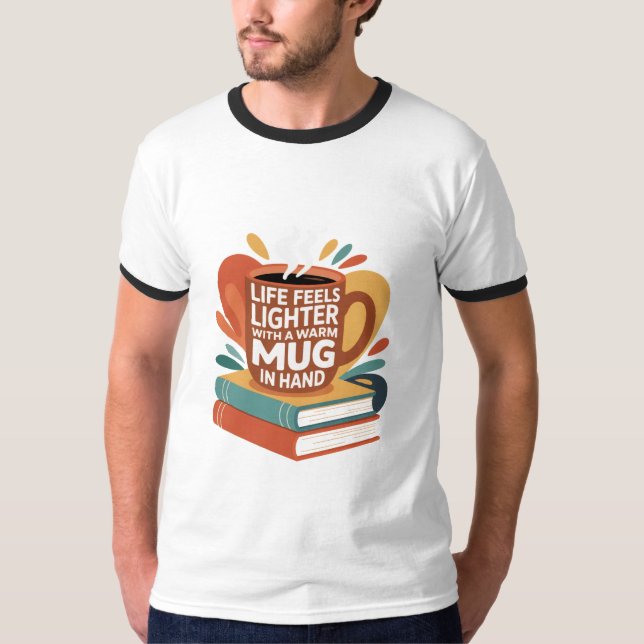 Bok och Brew Bliss T Shirt (Framsida)