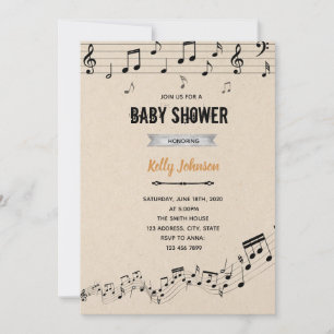 Bok- och musik showerfest inbjudningar