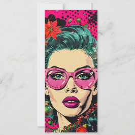 Bok-popup-julen för färgad retro-unik Tecknad Julkort