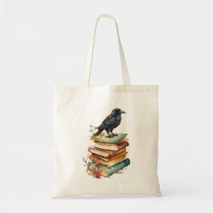 Bok Raven Tote Tygkasse