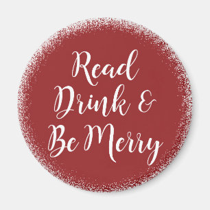 Bok Reader Elegant Festive Magnet