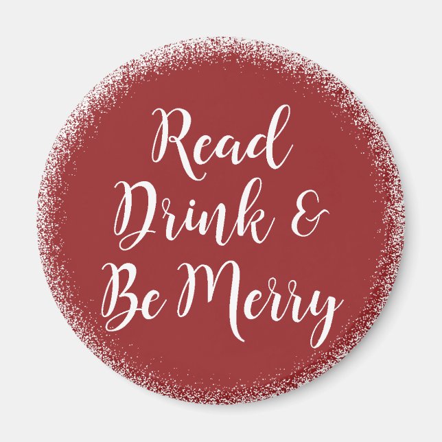 Bok Reader Elegant Festive Magnet (Framsidan)